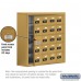 Salsbury Cell Phone Storage Locker - with Front Access Panel - 5 Door High Unit (8 Inch Deep Compartments) - 20 A Doors (19 usable) - Gold - Surface Mounted - Resettable Combination Locks